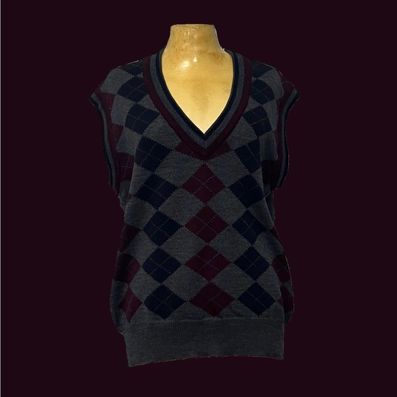 ♦️🔹Classic Argyle Wool Sweater Vest🔹♦️ - Picture 1 of 5